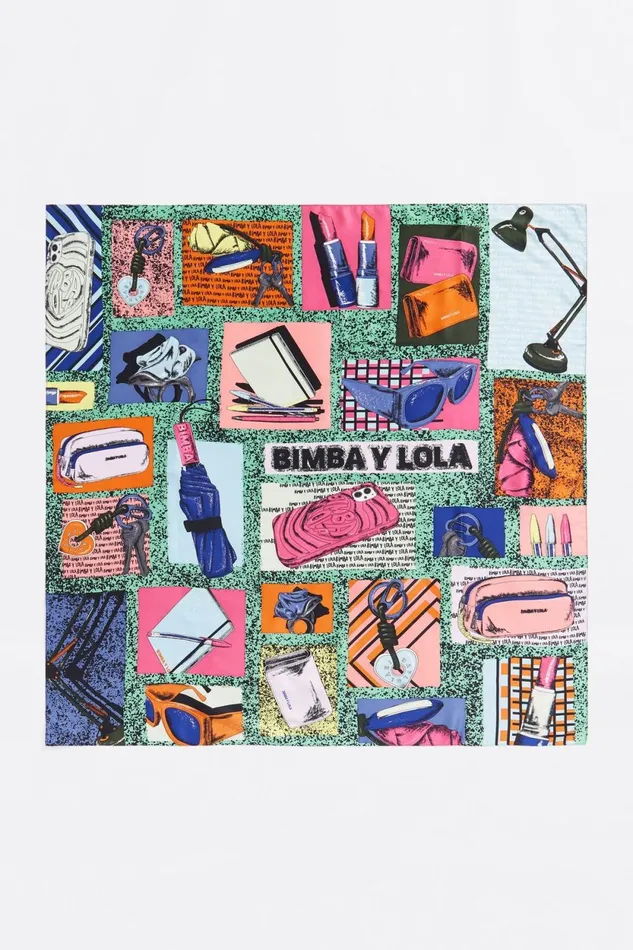 Aquamarine BIMBA Y LOLA Accessories Scarf Aquamarine Women Bimba Y Lola Scarves Aquamarine BIMBA Y LOLA Accessories Scarf Aquamarine Women Bimba Y Lola Scarves