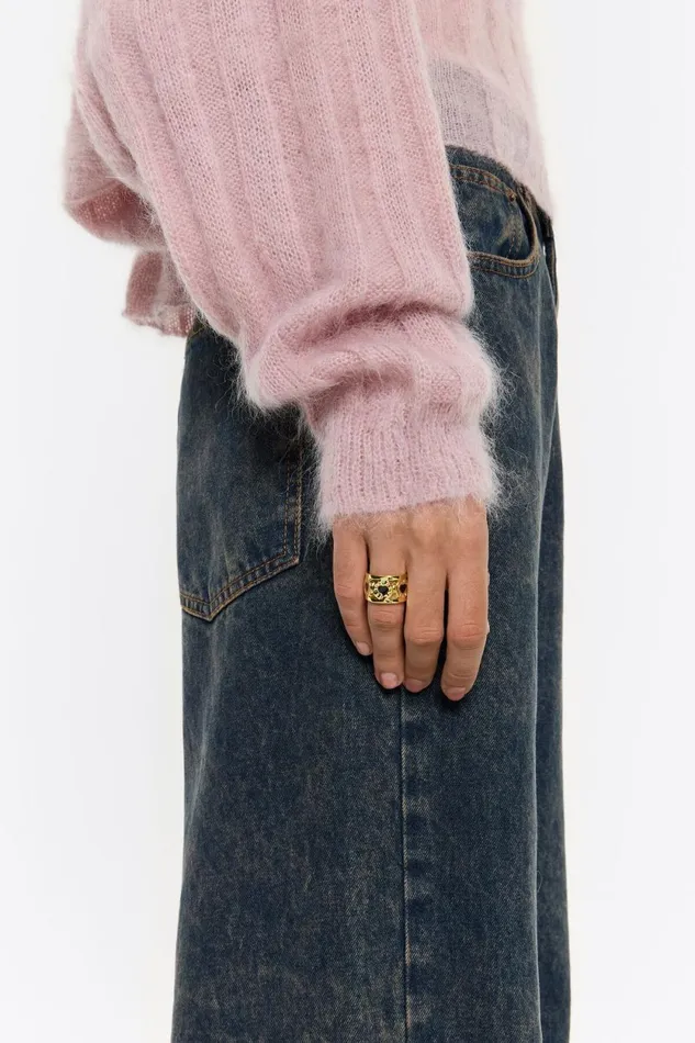 Bague Logo Candy Multicolore Dore Gold Women Bimba Y Lola Jewelry Bague Logo Candy Multicolore Dore Gold Women Bimba Y Lola Jewelry