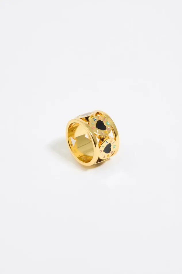 Bague Logo Candy Multicolore Dore Gold Women Bimba Y Lola Jewelry Bague Logo Candy Multicolore Dore Gold Women Bimba Y Lola Jewelry