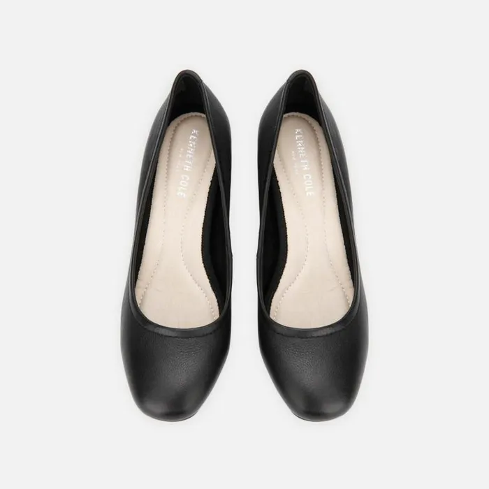 Balance Leather Pump Black Women Kenneth Cole Heels