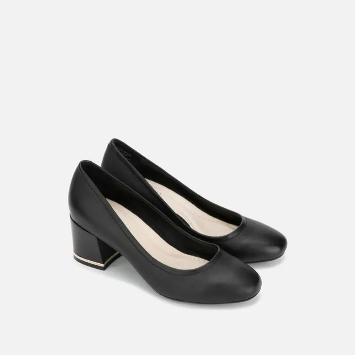 Balance Leather Pump Black Women Kenneth Cole Heels