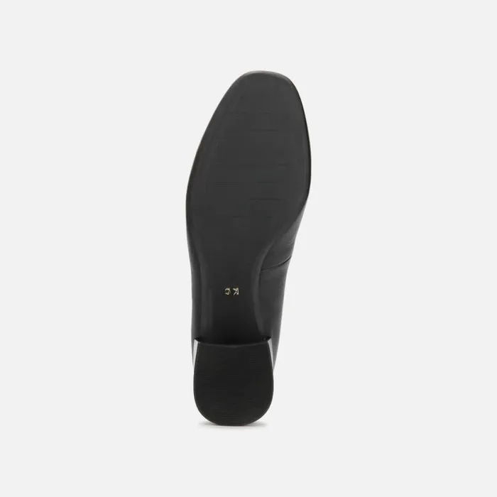 Balance Leather Pump Black Women Kenneth Cole Heels