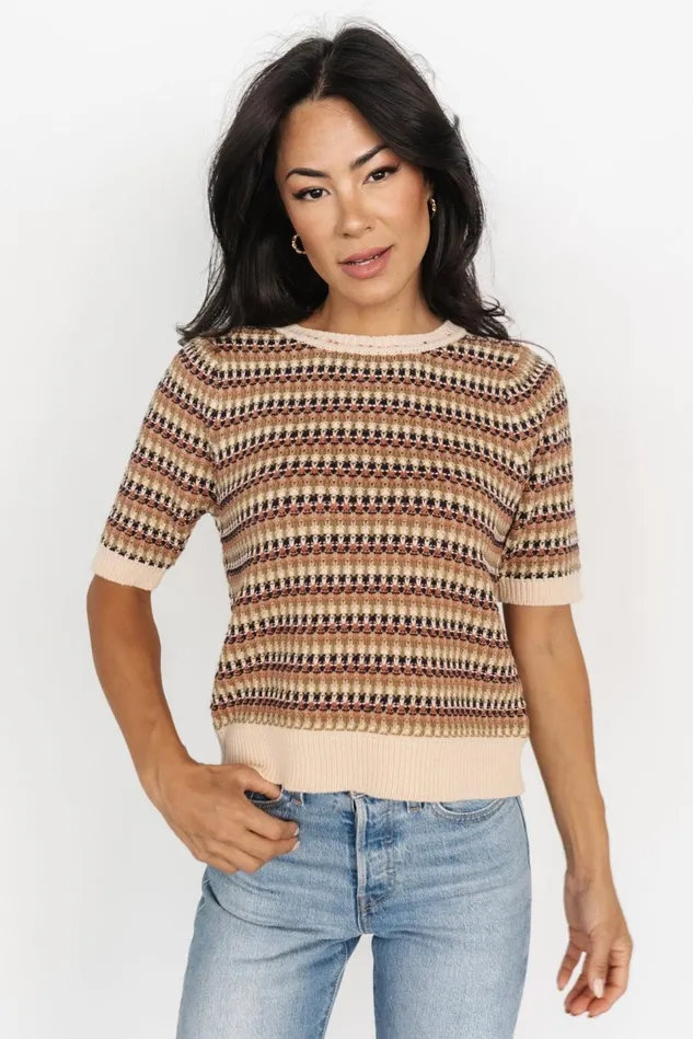 Baltic Born Blouses Shirts Women Scout Knit Sweater Top Multi