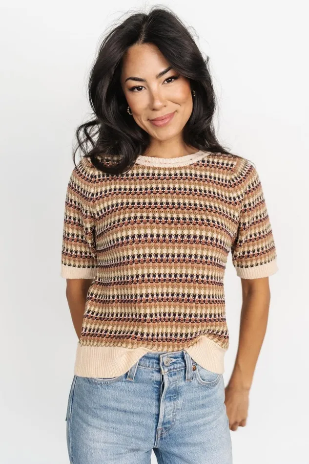 Baltic Born Blouses Shirts Women Scout Knit Sweater Top Multi Baltic Born Blouses Shirts Women Scout Knit Sweater Top Multi
