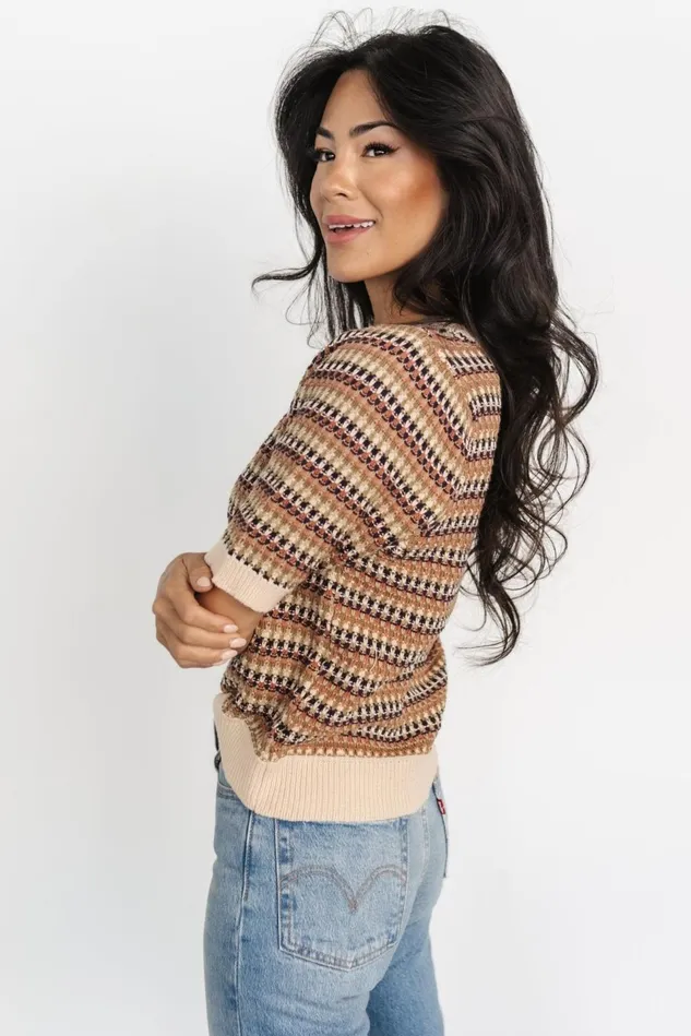 Baltic Born Blouses Shirts Women Scout Knit Sweater Top Multi Baltic Born Blouses Shirts Women Scout Knit Sweater Top Multi
