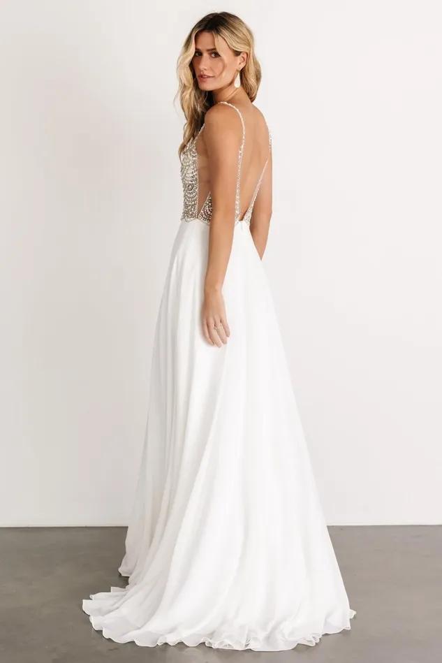 Baltic Born Bridal Women Honor Beaded Bridal Gown Off White Baltic Born Bridal Women Honor Beaded Bridal Gown Off White
