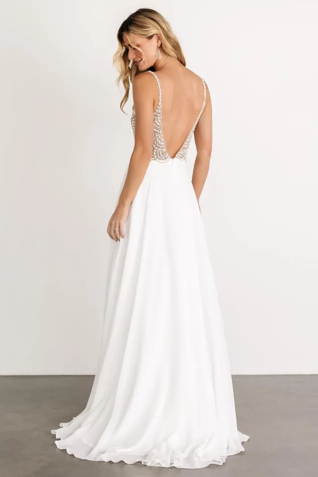 Baltic Born Bridal Women Honor Beaded Bridal Gown Off White Baltic Born Bridal Women Honor Beaded Bridal Gown Off White