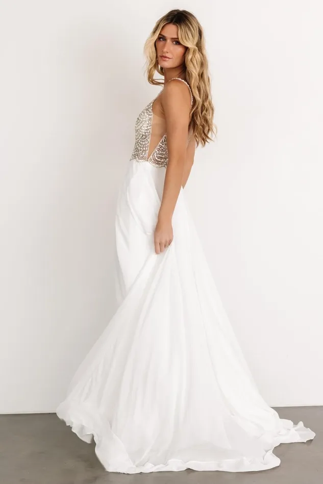 Baltic Born Bridal Women Honor Beaded Bridal Gown Off White Baltic Born Bridal Women Honor Beaded Bridal Gown Off White