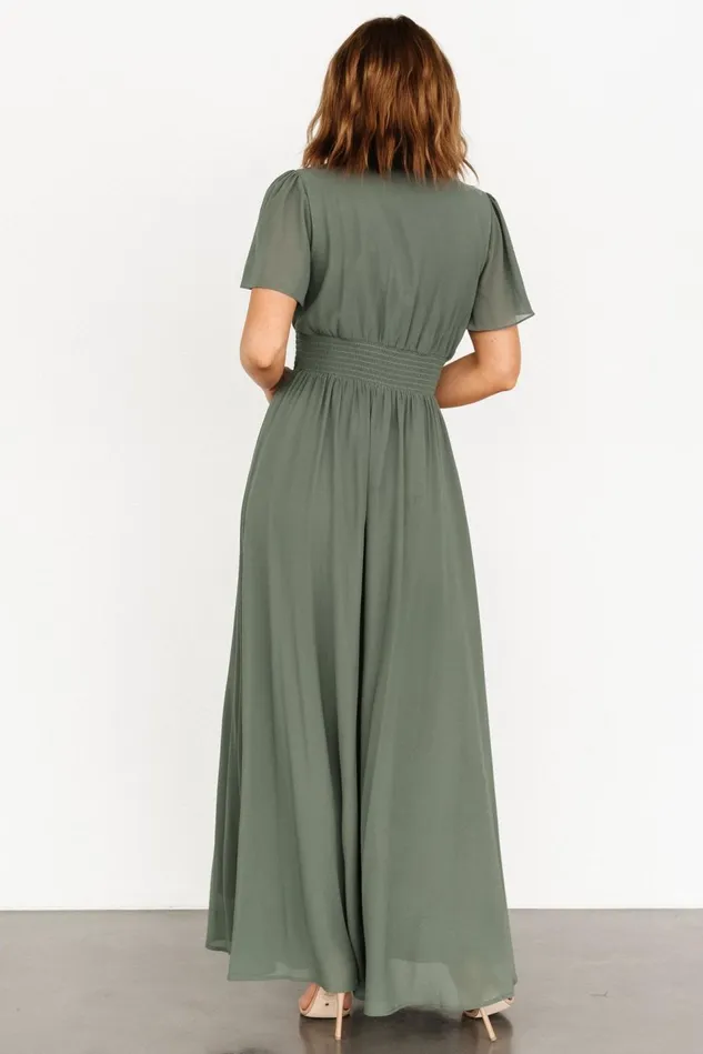 Baltic Born Bump Friendly Women Birdie Maxi Dress Dark Sage Baltic Born Bump Friendly Women Birdie Maxi Dress Dark Sage