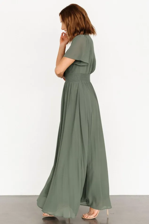 Baltic Born Bump Friendly Women Birdie Maxi Dress Dark Sage Baltic Born Bump Friendly Women Birdie Maxi Dress Dark Sage