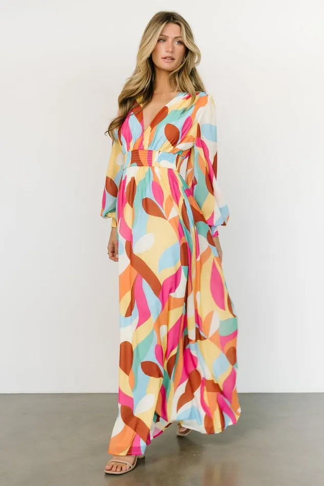 Baltic Born Bump Friendly Women Lawson Maxi Dress Multi Print Baltic Born Bump Friendly Women Lawson Maxi Dress Multi Print