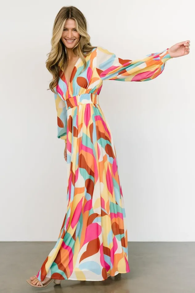 Baltic Born Bump Friendly Women Lawson Maxi Dress Multi Print Baltic Born Bump Friendly Women Lawson Maxi Dress Multi Print