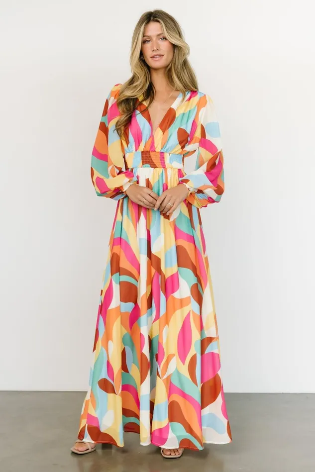 Baltic Born Bump Friendly Women Lawson Maxi Dress Multi Print Baltic Born Bump Friendly Women Lawson Maxi Dress Multi Print