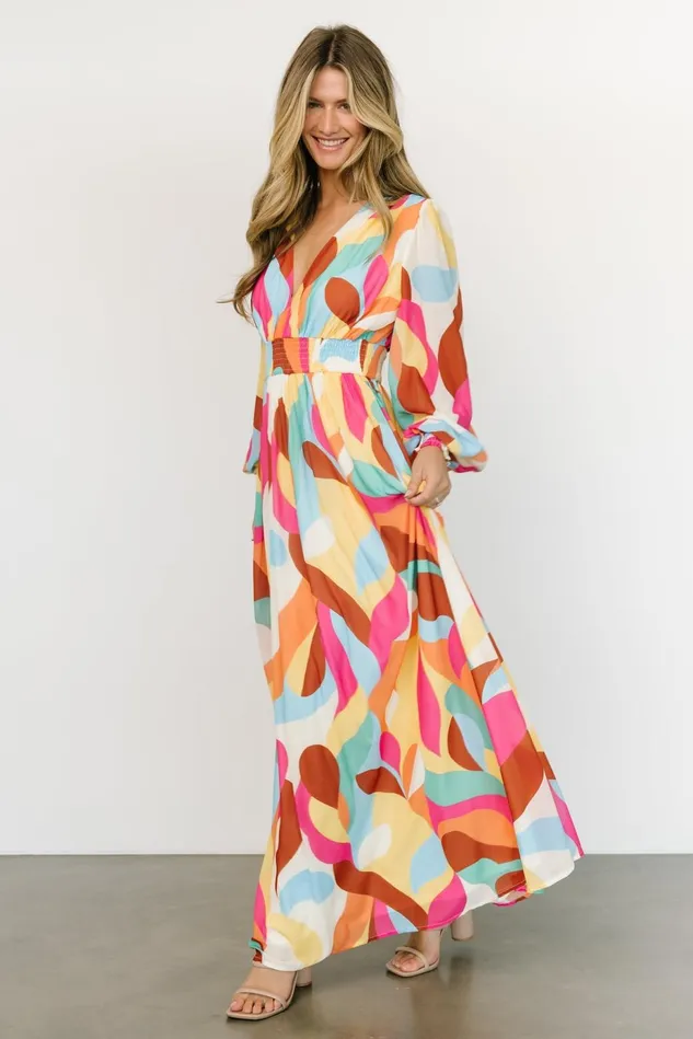 Baltic Born Bump Friendly Women Lawson Maxi Dress Multi Print Baltic Born Bump Friendly Women Lawson Maxi Dress Multi Print