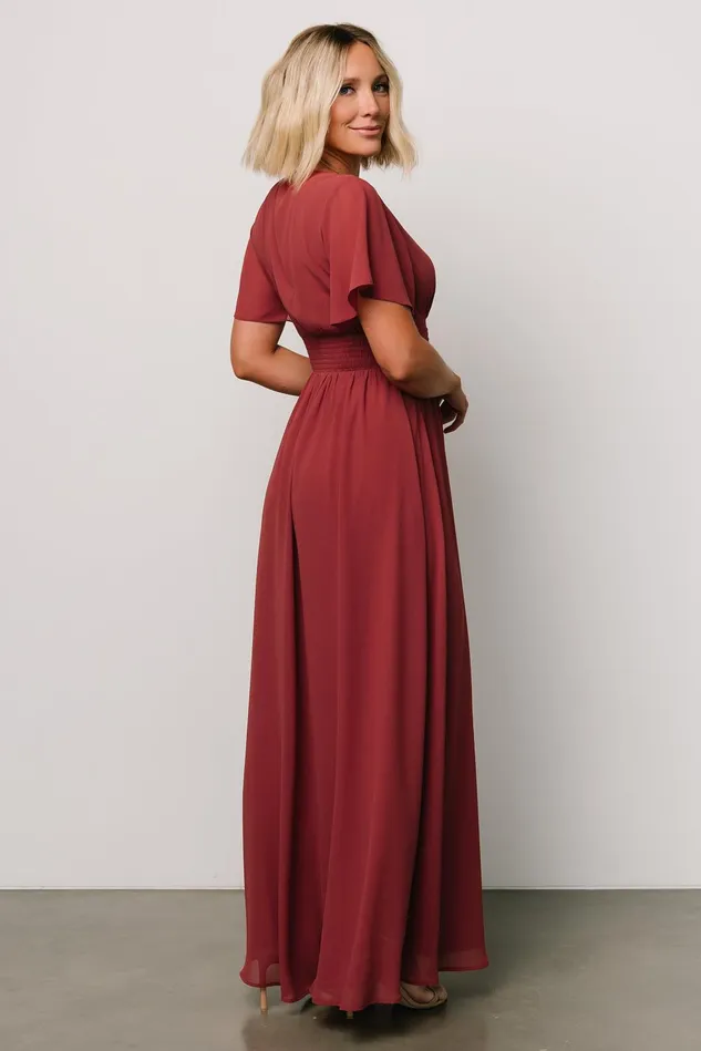 Baltic Born Bump Friendly Women Ramona Maxi Dress Terracotta