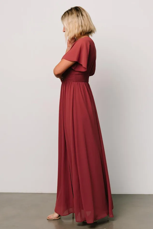 Baltic Born Bump Friendly Women Ramona Maxi Dress Terracotta