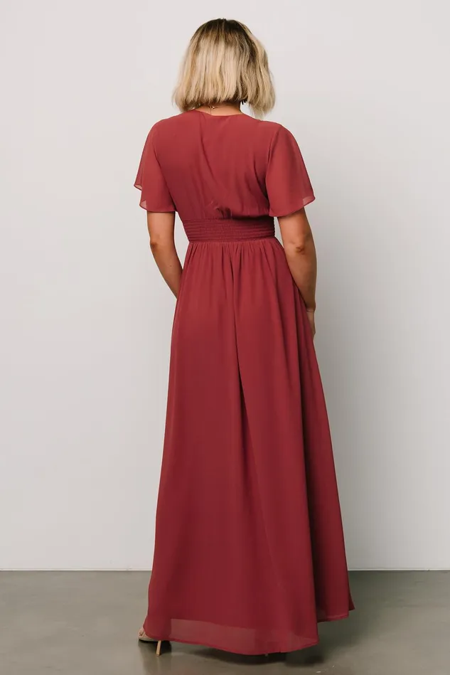 Baltic Born Bump Friendly Women Ramona Maxi Dress Terracotta