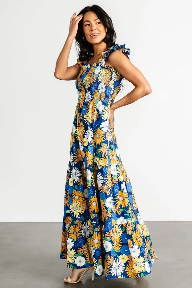 Baltic Born Maxi Dresses Women Adela Maxi Dress Blue Multi Floral Baltic Born Maxi Dresses Women Adela Maxi Dress Blue Multi Floral