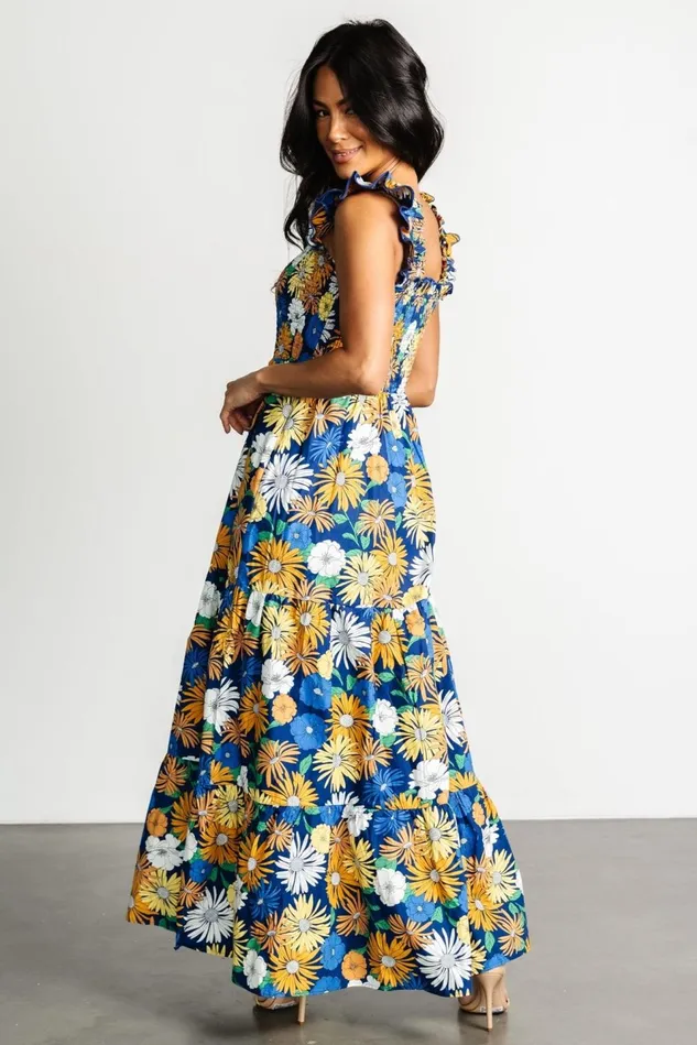 Baltic Born Maxi Dresses Women Adela Maxi Dress Blue Multi Floral Baltic Born Maxi Dresses Women Adela Maxi Dress Blue Multi Floral