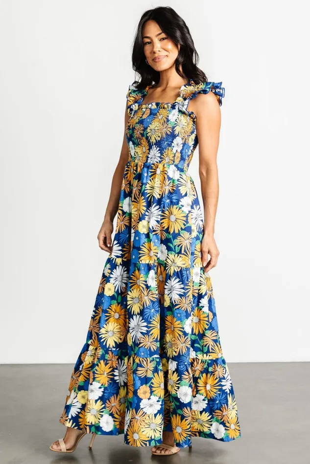 Baltic Born Maxi Dresses Women Adela Maxi Dress Blue Multi Floral Baltic Born Maxi Dresses Women Adela Maxi Dress Blue Multi Floral