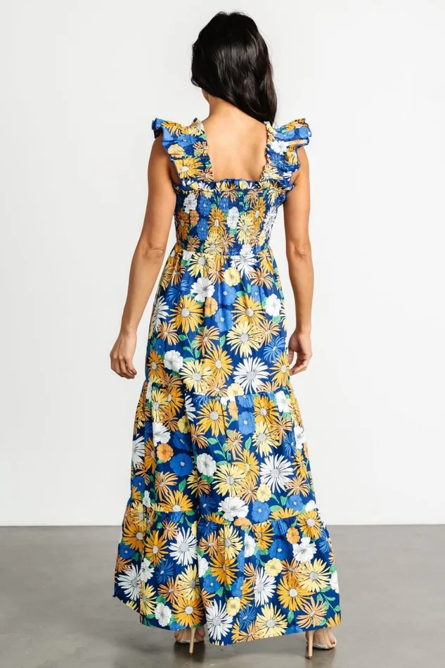 Baltic Born Maxi Dresses Women Adela Maxi Dress Blue Multi Floral Baltic Born Maxi Dresses Women Adela Maxi Dress Blue Multi Floral