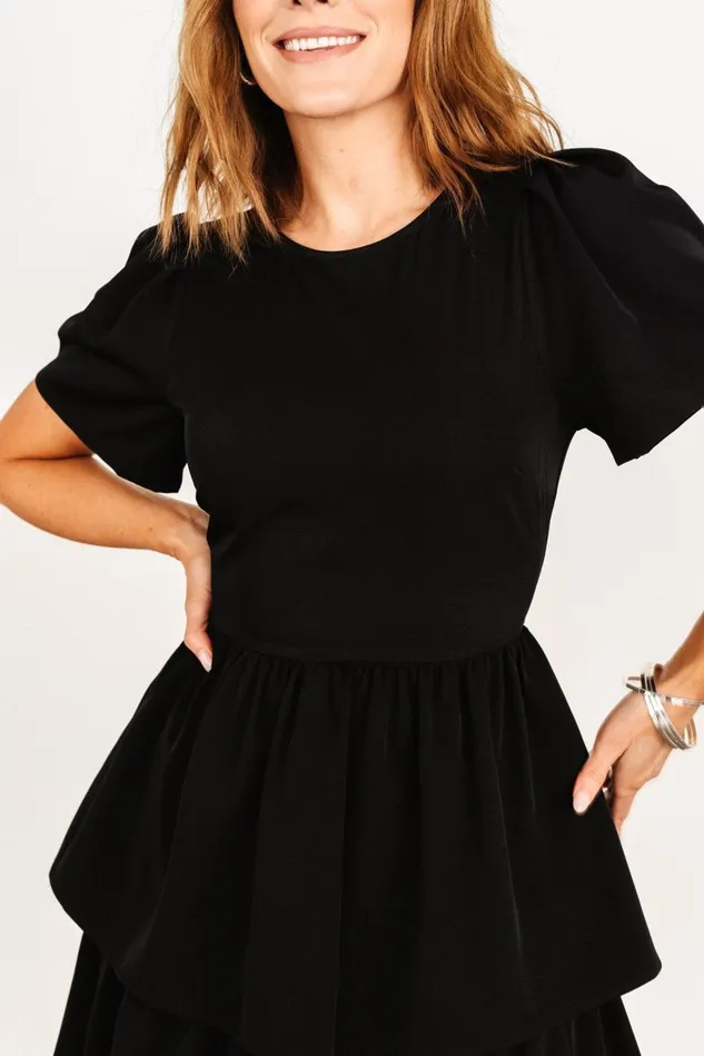 Baltic Born Maxi Dresses Women Cadenza Tiered Maxi Dress Black Baltic Born Maxi Dresses Women Cadenza Tiered Maxi Dress Black