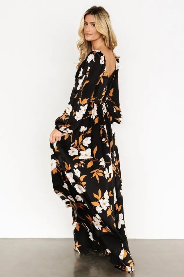 Baltic Born Maxi Dresses Women Tristan Maxi Dress Black Floral Baltic Born Maxi Dresses Women Tristan Maxi Dress Black Floral