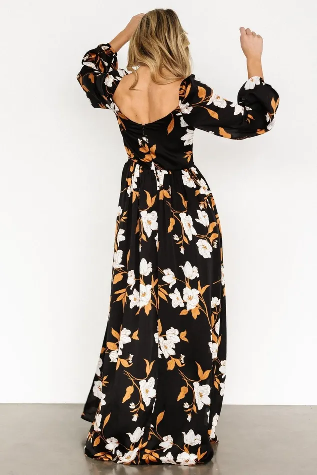 Baltic Born Maxi Dresses Women Tristan Maxi Dress Black Floral Baltic Born Maxi Dresses Women Tristan Maxi Dress Black Floral