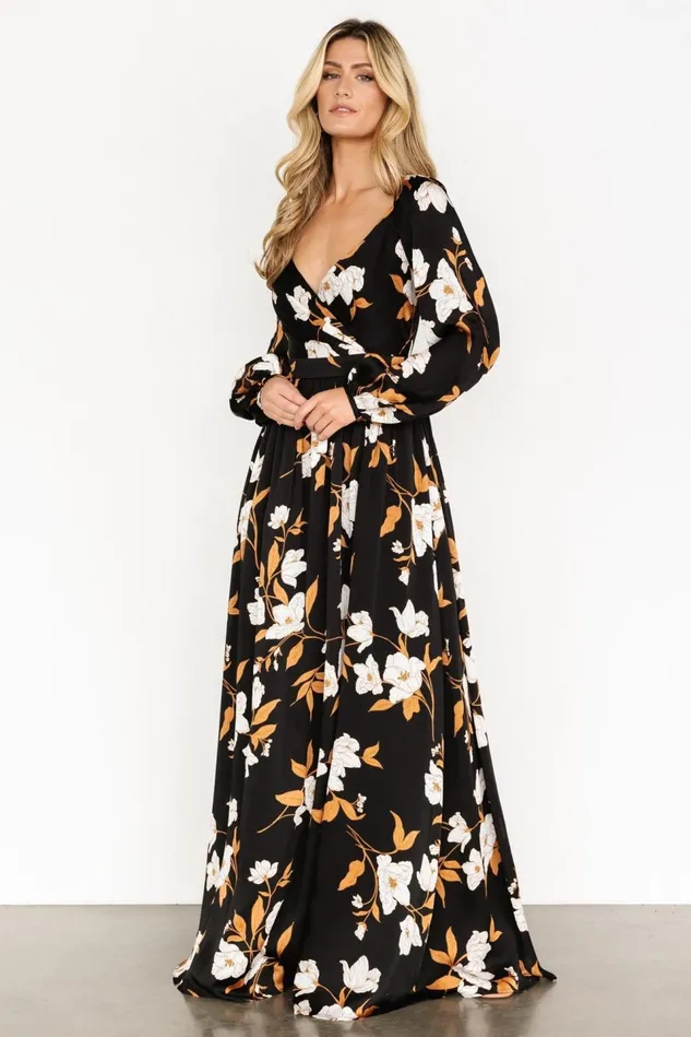 Baltic Born Maxi Dresses Women Tristan Maxi Dress Black Floral Baltic Born Maxi Dresses Women Tristan Maxi Dress Black Floral