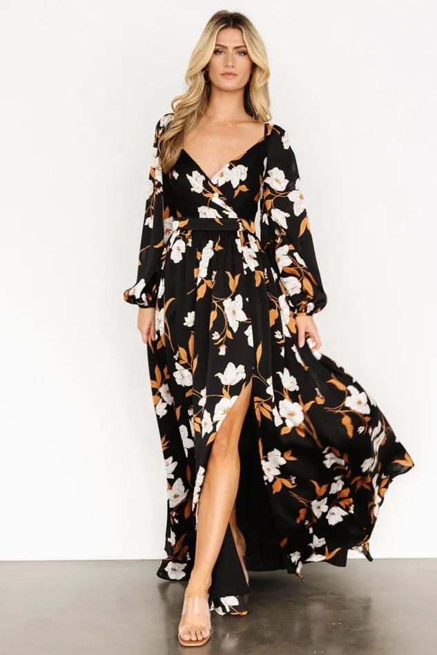 Baltic Born Maxi Dresses Women Tristan Maxi Dress Black Floral Baltic Born Maxi Dresses Women Tristan Maxi Dress Black Floral