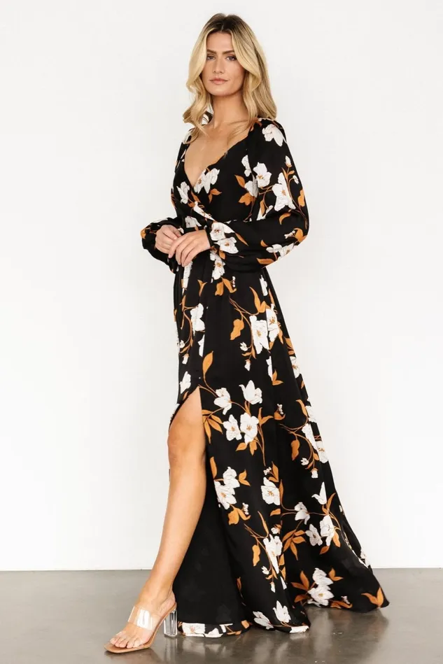 Baltic Born Maxi Dresses Women Tristan Maxi Dress Black Floral Baltic Born Maxi Dresses Women Tristan Maxi Dress Black Floral