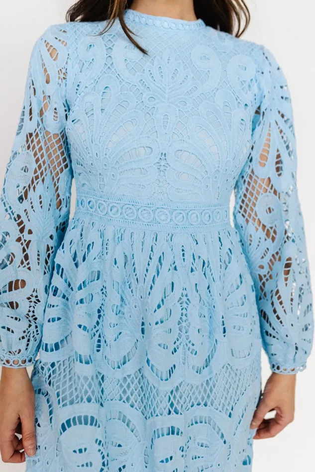 Baltic Born Midi Dresses Women Eldora Lace Midi Dress Light Blue Baltic Born Midi Dresses Women Eldora Lace Midi Dress Light Blue