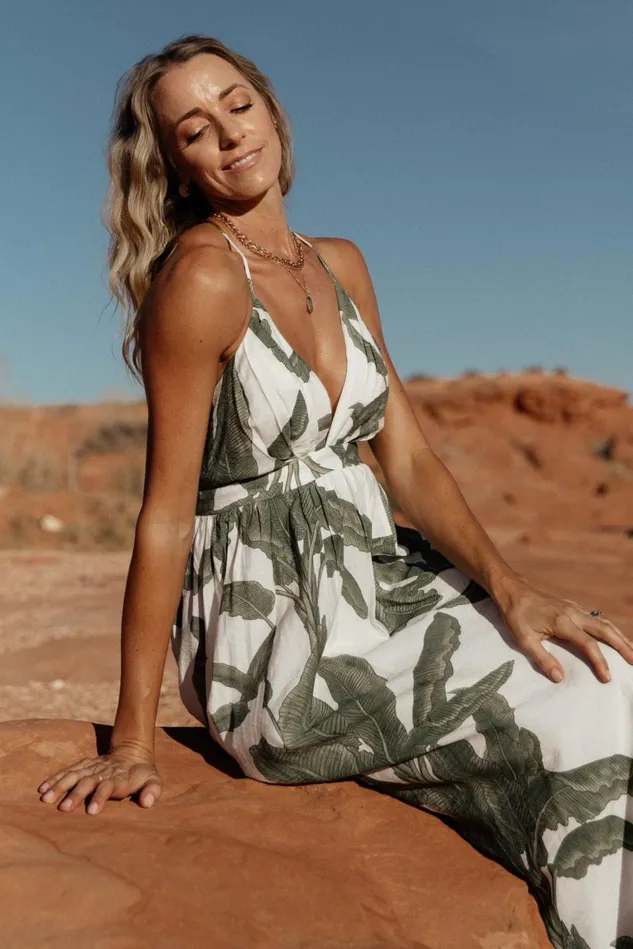 Baltic Born Midi Dresses Women Miramar Maxi Dress Green Print Baltic Born Midi Dresses Women Miramar Maxi Dress Green Print