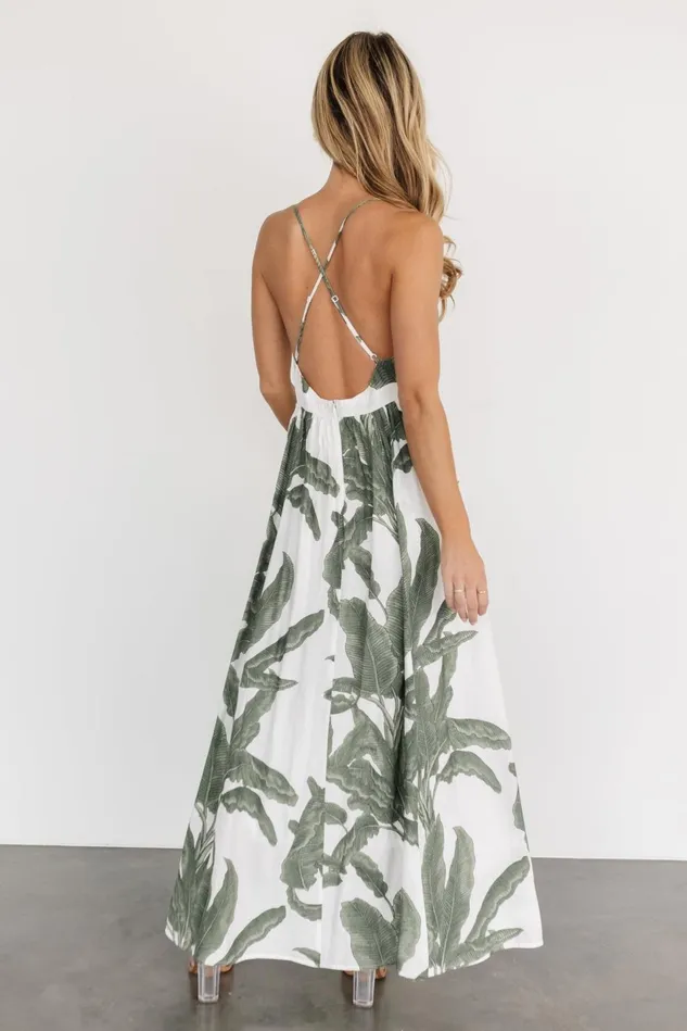 Baltic Born Midi Dresses Women Miramar Maxi Dress Green Print Baltic Born Midi Dresses Women Miramar Maxi Dress Green Print