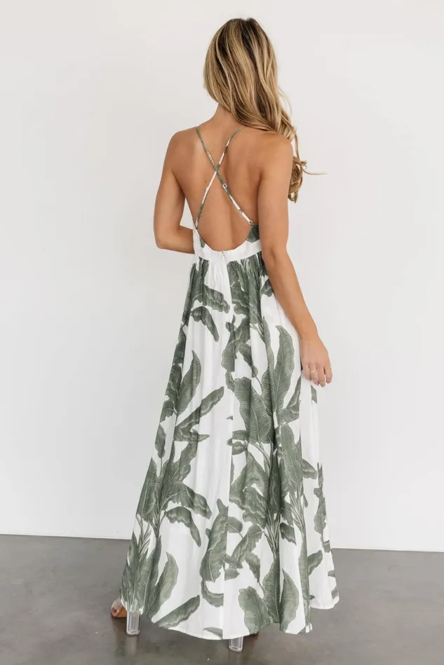 Baltic Born Midi Dresses Women Miramar Maxi Dress Green Print Baltic Born Midi Dresses Women Miramar Maxi Dress Green Print