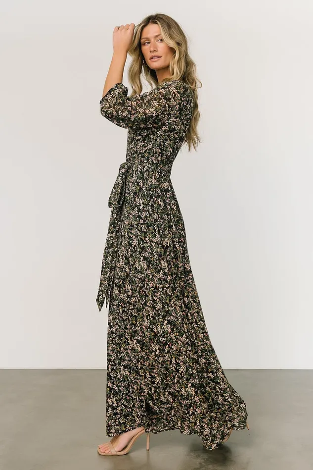 Baltic Born Mother Of The Bride Women Rebecca Maxi Dress Black Floral Baltic Born Mother Of The Bride Women Rebecca Maxi Dress Black Floral