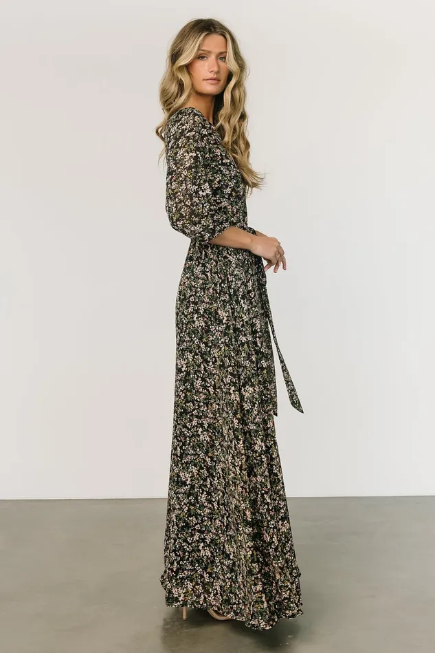 Baltic Born Mother Of The Bride Women Rebecca Maxi Dress Black Floral Baltic Born Mother Of The Bride Women Rebecca Maxi Dress Black Floral