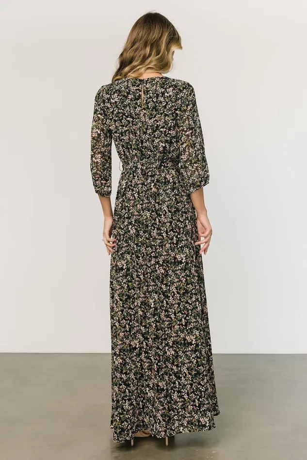 Baltic Born Mother Of The Bride Women Rebecca Maxi Dress Black Floral Baltic Born Mother Of The Bride Women Rebecca Maxi Dress Black Floral