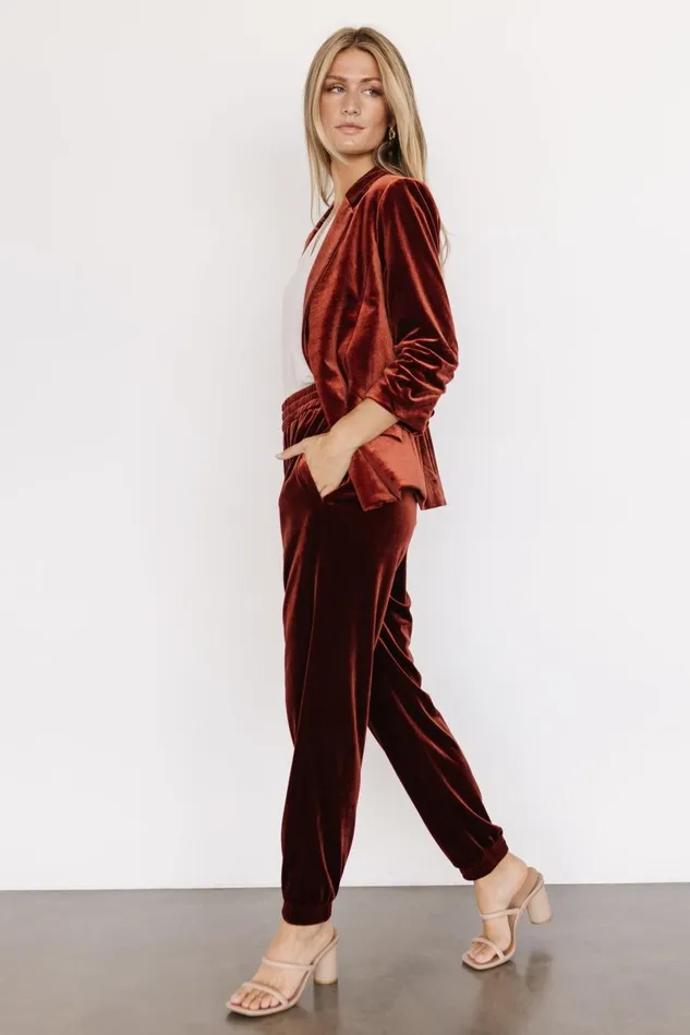 Baltic Born Outerwear Women Brinton Velvet Blazer Cinnamon Baltic Born Outerwear Women Brinton Velvet Blazer Cinnamon
