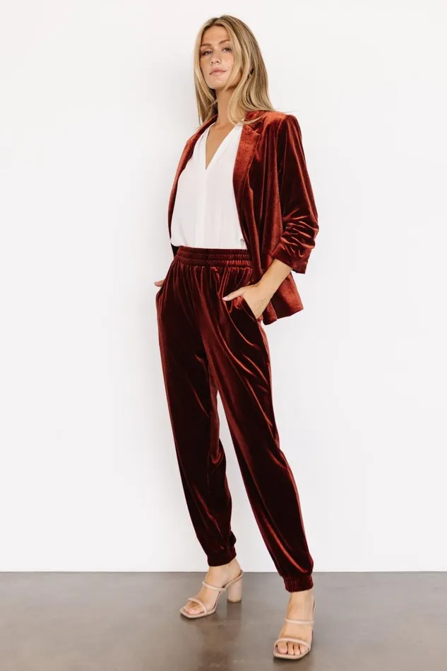 Baltic Born Outerwear Women Brinton Velvet Blazer Cinnamon Baltic Born Outerwear Women Brinton Velvet Blazer Cinnamon