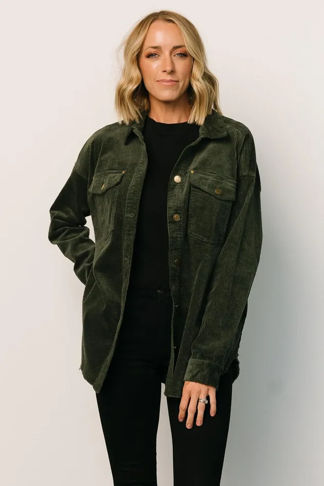 Baltic Born Outerwear Women Greeley Corduroy Jacket Deep Green Baltic Born Outerwear Women Greeley Corduroy Jacket Deep Green