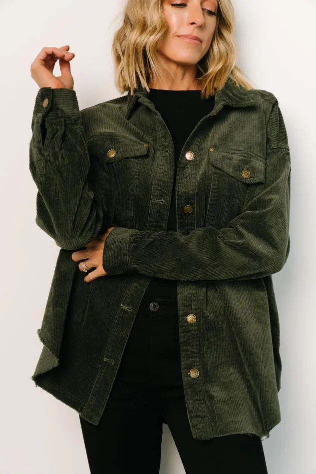 Baltic Born Outerwear Women Greeley Corduroy Jacket Deep Green Baltic Born Outerwear Women Greeley Corduroy Jacket Deep Green