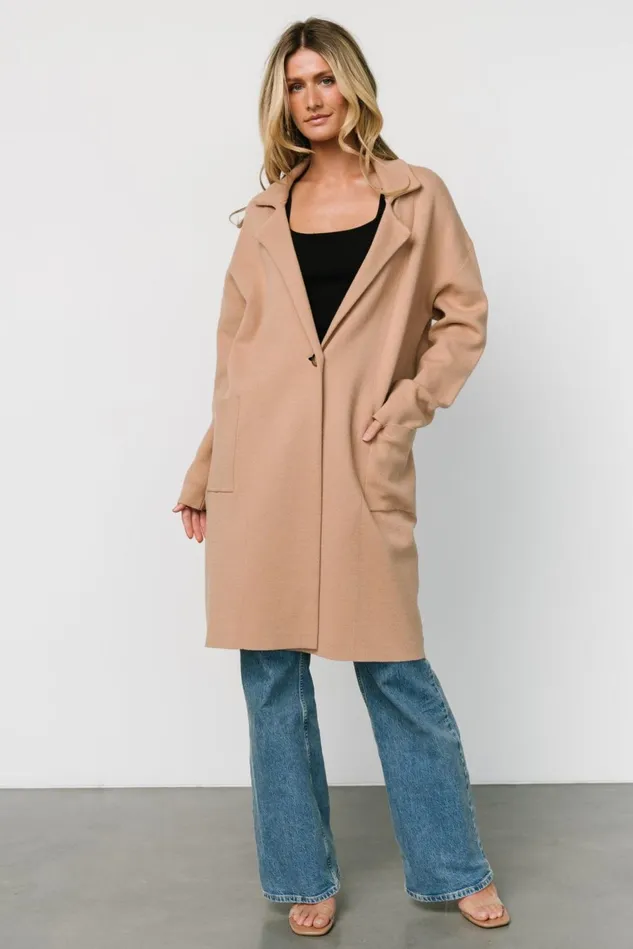 Baltic Born Outerwear Women Roland Long Jacket Light Camel