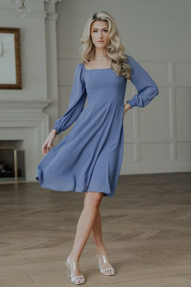 Baltic Born Short Dresses Women Elise Short Dress Whisper Blue