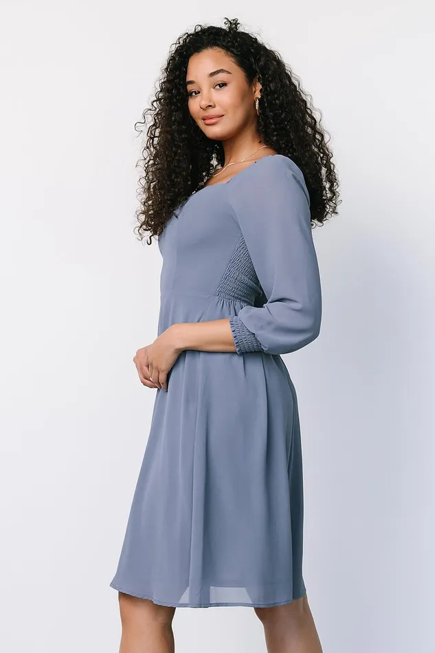 Baltic Born Short Dresses Women Elise Short Dress Whisper Blue Baltic Born Short Dresses Women Elise Short Dress Whisper Blue