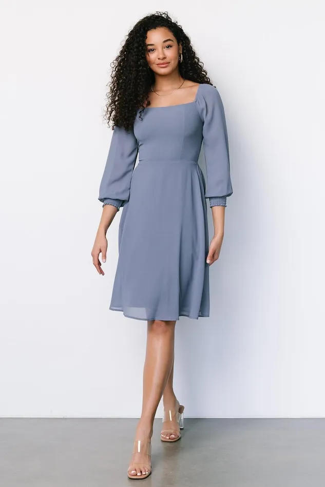 Baltic Born Short Dresses Women Elise Short Dress Whisper Blue Baltic Born Short Dresses Women Elise Short Dress Whisper Blue