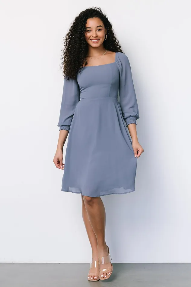Baltic Born Short Dresses Women Elise Short Dress Whisper Blue Baltic Born Short Dresses Women Elise Short Dress Whisper Blue