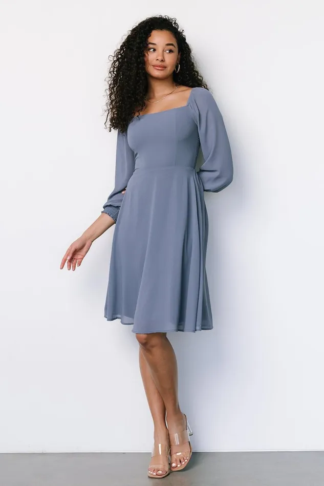 Baltic Born Short Dresses Women Elise Short Dress Whisper Blue Baltic Born Short Dresses Women Elise Short Dress Whisper Blue