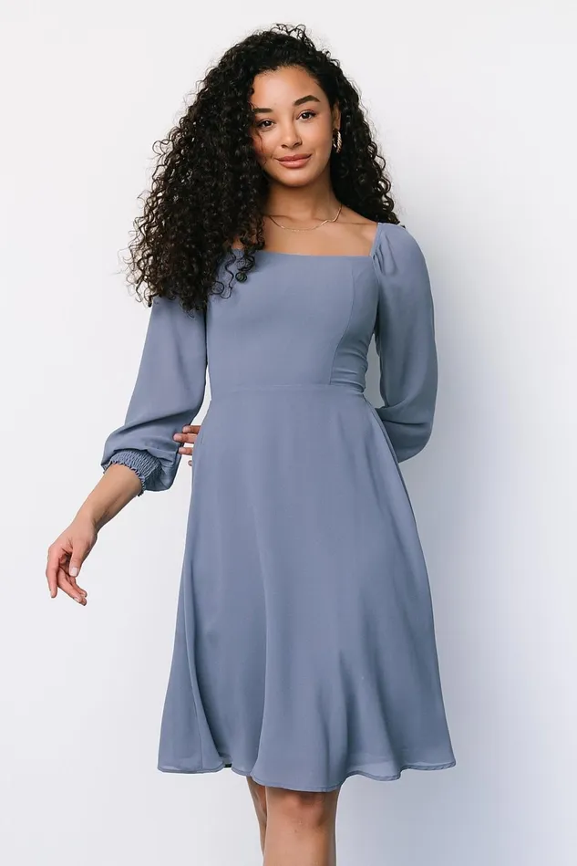 Baltic Born Short Dresses Women Elise Short Dress Whisper Blue Baltic Born Short Dresses Women Elise Short Dress Whisper Blue