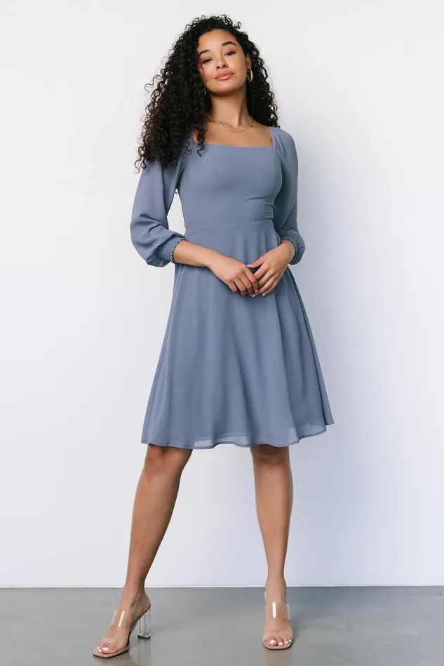 Baltic Born Short Dresses Women Elise Short Dress Whisper Blue Baltic Born Short Dresses Women Elise Short Dress Whisper Blue